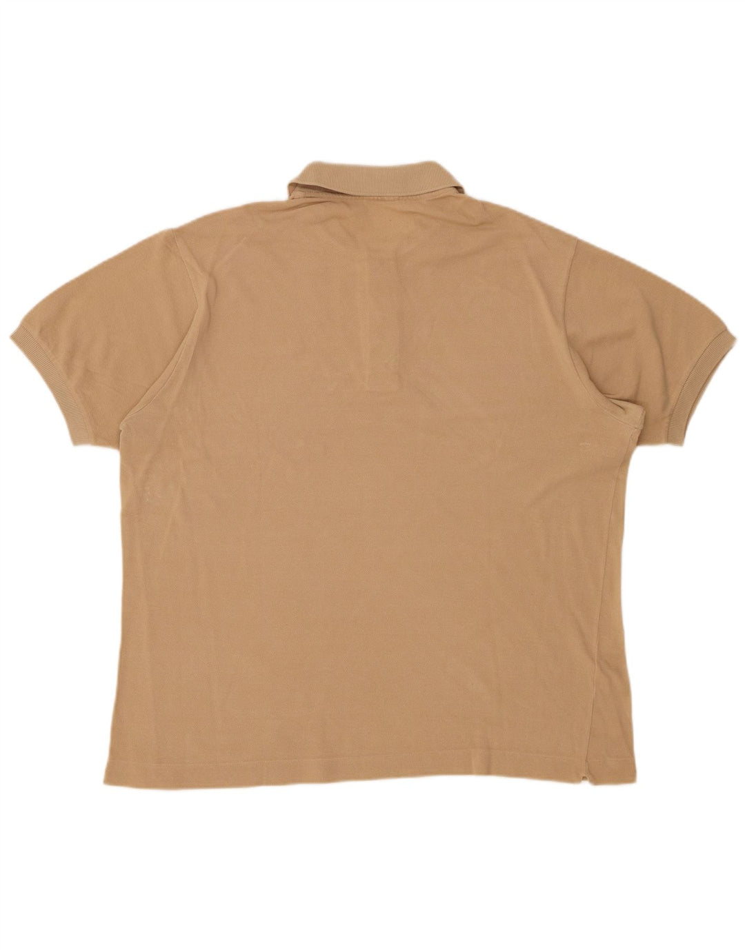 LACOSTE Herren-Poloshirt, Größe 5, große beige Baumwolle