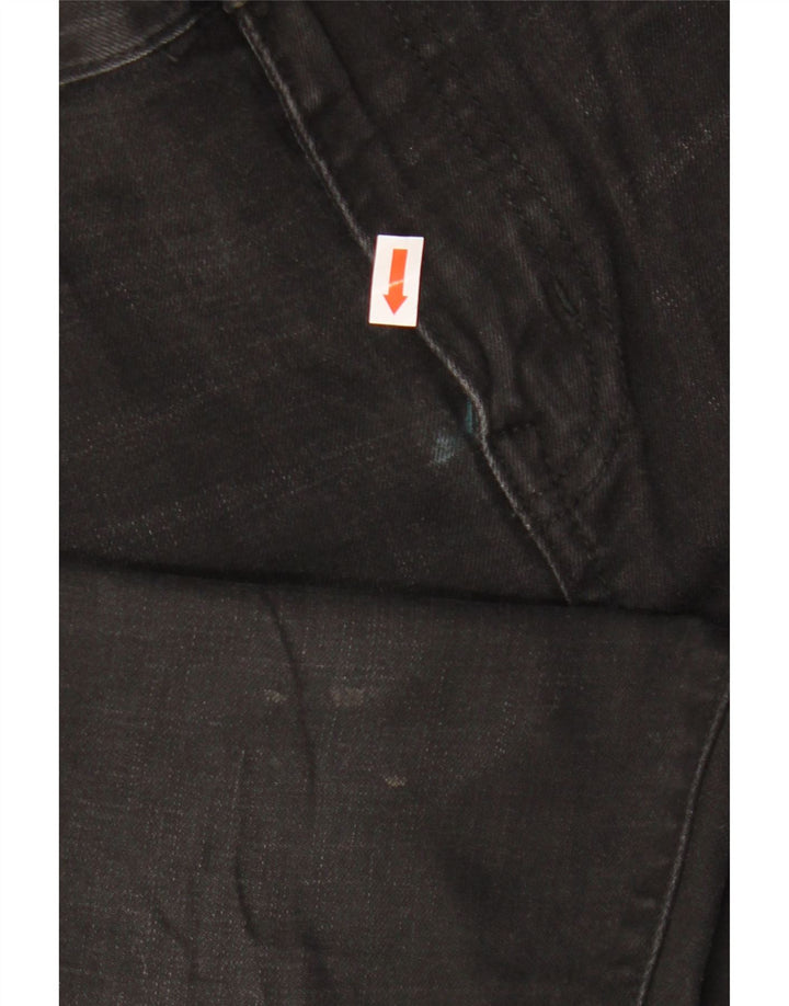 Superdry Herren Skinny Jeans W30 L30 Schwarz Baumwolle