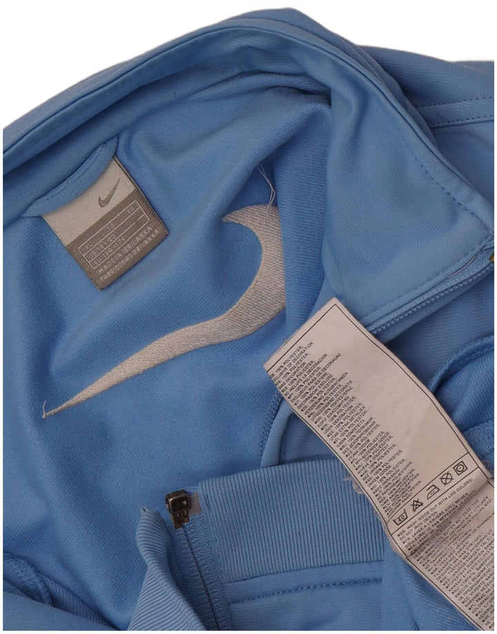 Nike Jungen Grafik-Trainingsanzug-Top-Jacke, 13–14 Jahre, XL, blaues Polyester