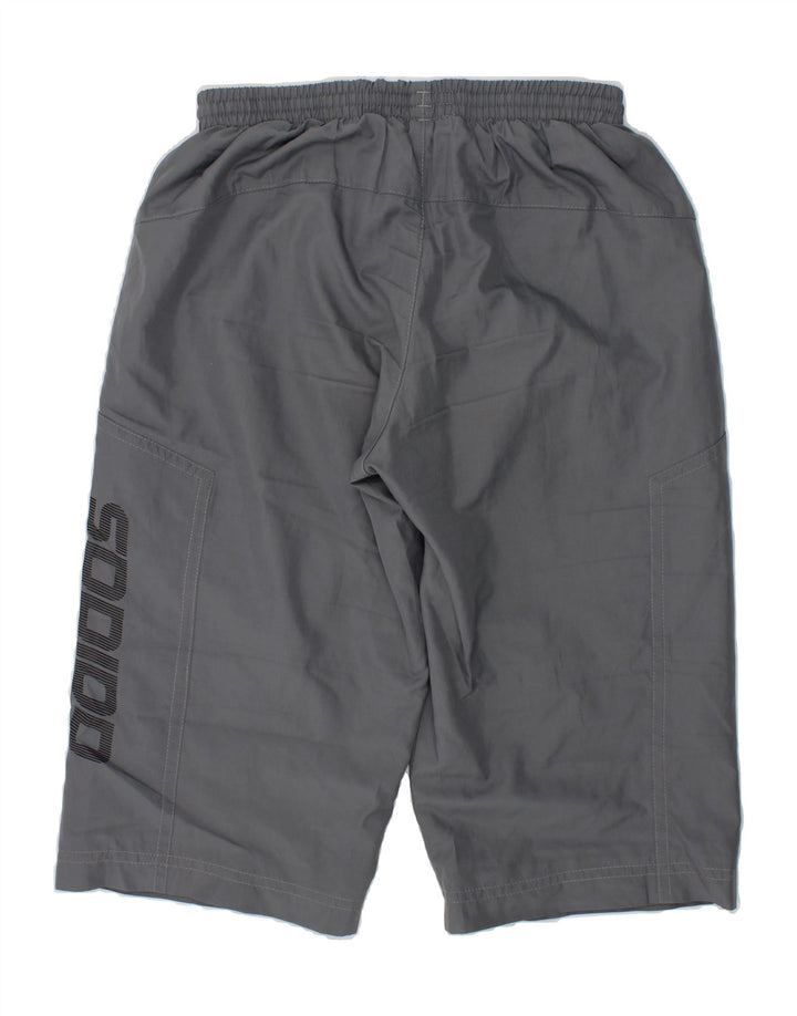 ADIDAS Boys Sport Shorts 9-10 Years Grey Polyester Vintage Adidas and Second-Hand Adidas from Messina Hembry 