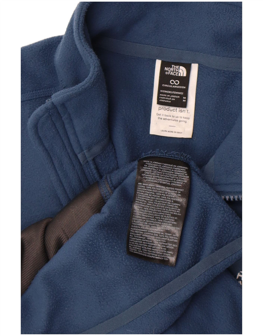 The North Face Damen Liner Fleecejacke UK 14 Mittelblaues Polyester