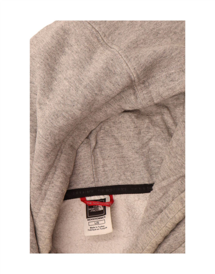 The North Face Herren-Kapuzenpullover, groß, graue Baumwolle