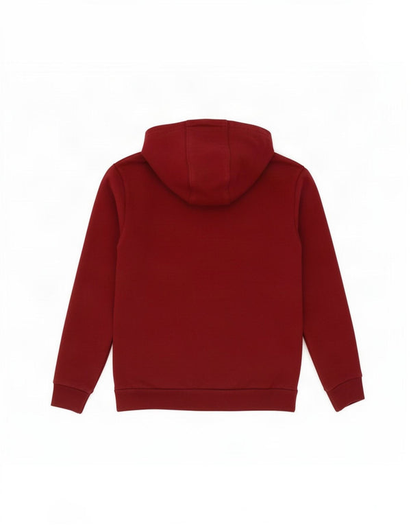 Adidas Kapuzenpullover mit Grafik für Jungen, 9–10 Jahre, burgunderfarbene Baumwolle