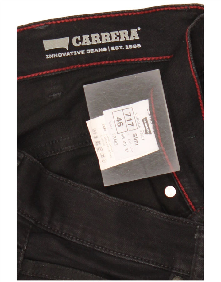 CARRERA Womens 717 Slim Jeans W31 L32 Black Cotton