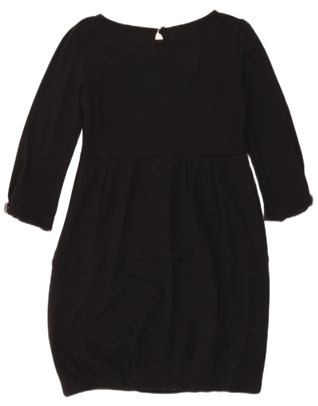 Max & Co. Damen-Blasenkleid mit 3/4-Ärmeln, Gr. 14, Größe L, Schwarz, Viskose