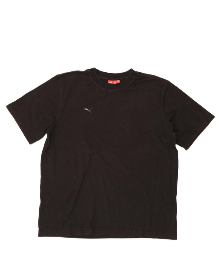 PUMA Mens T-Shirt Top XL Black Cotton