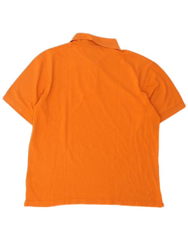 Diadora Herren-Poloshirt, große orangefarbene Baumwolle