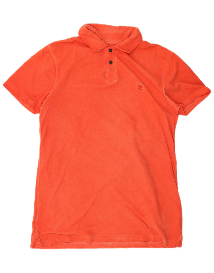 Timberland Herren-Poloshirt aus mitteloranger Baumwolle