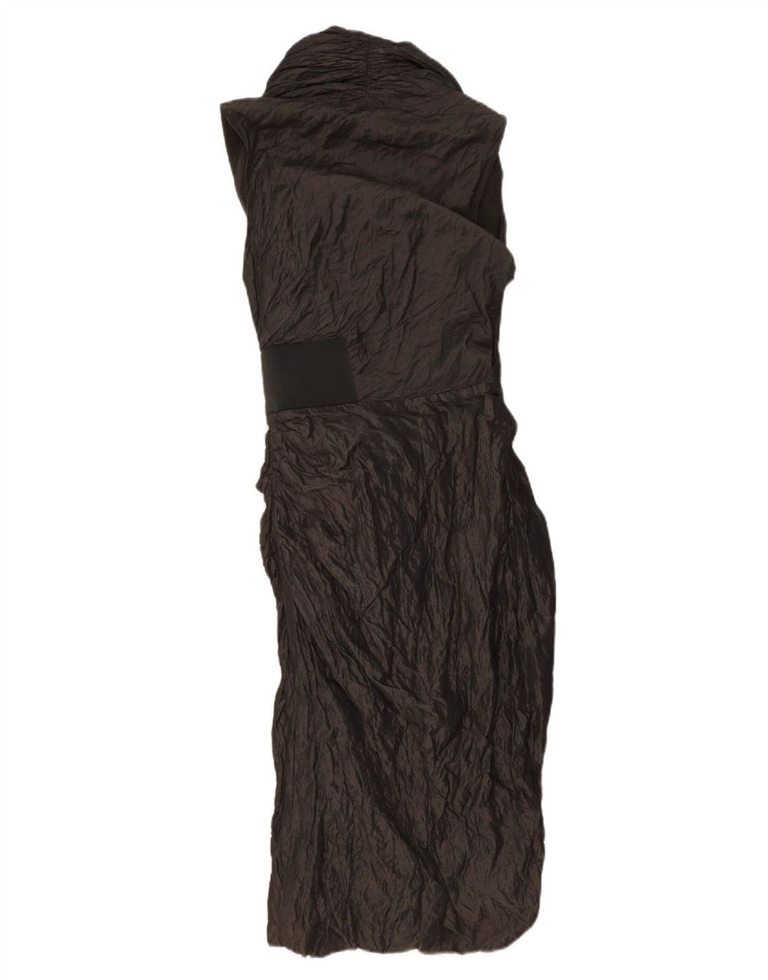 ALL SAINTS Damen Ärmelloses Wickelkleid UK 10 Small Schwarz