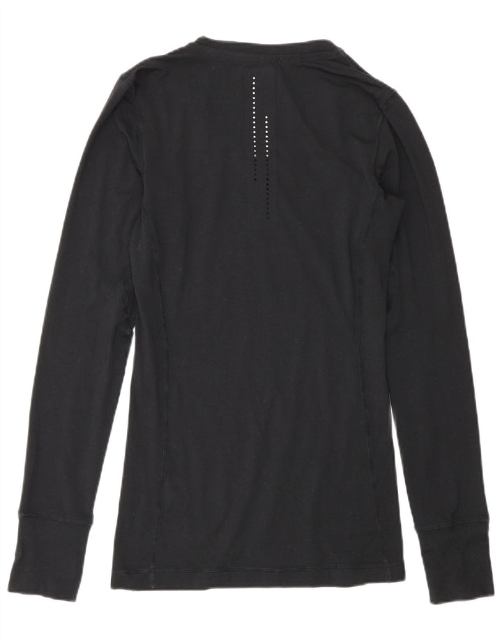Nike Herren Dri Fit Graphic Top Langarm XS Schwarz Polyester