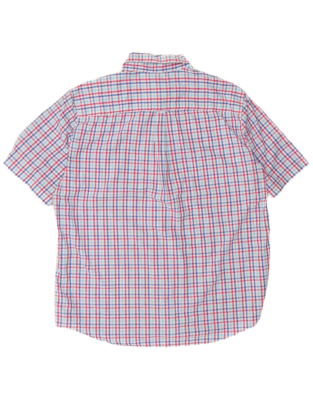 Chaps Herren-Hemd, pflegeleicht, kurzärmelig, 2XL, mehrfarbig, kariert, Baumwolle