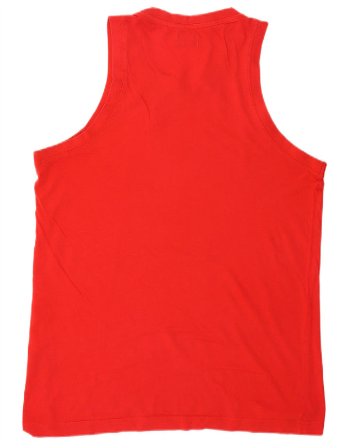 Kappa Herren Weste Top XL Rot Baumwolle