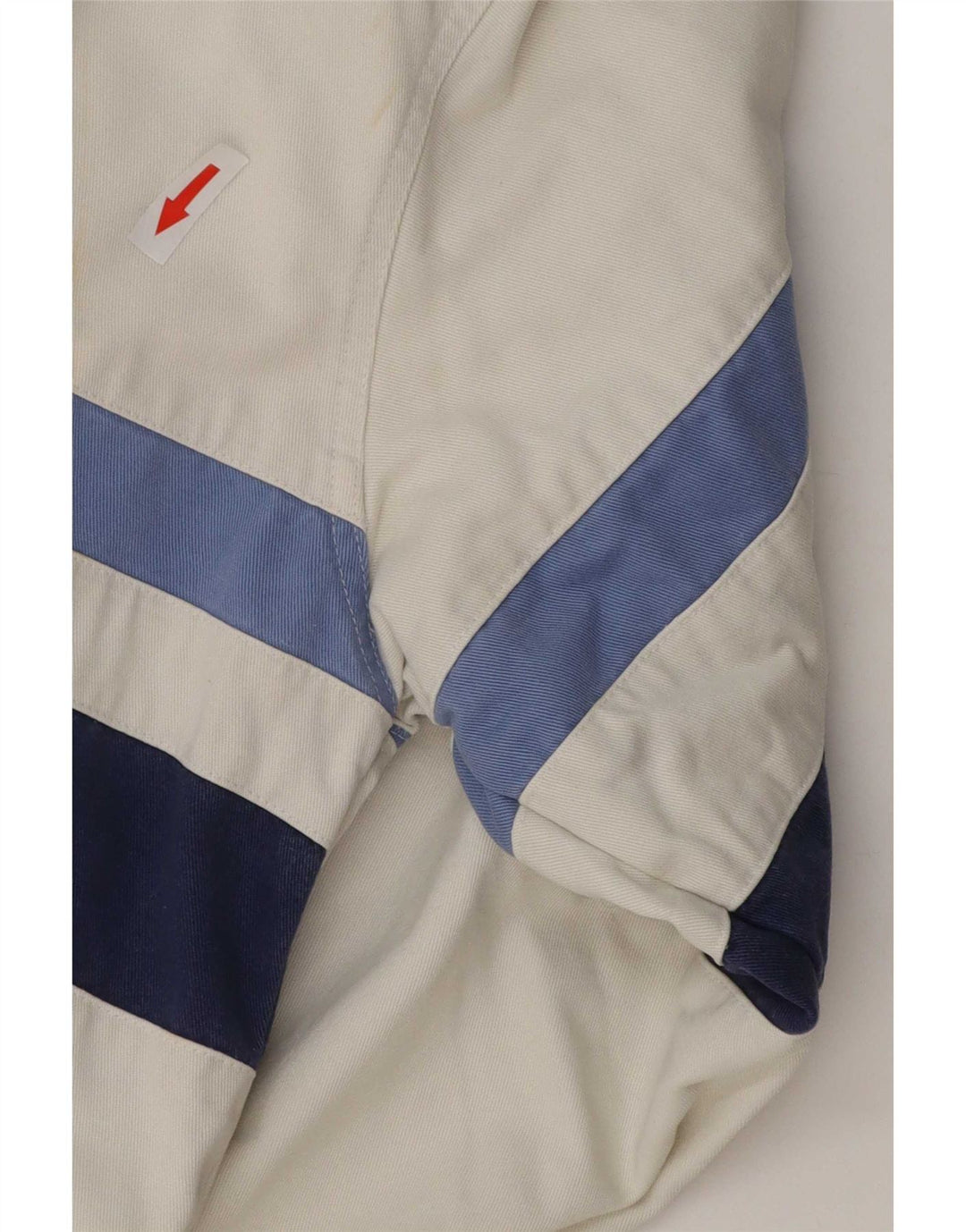 Crew Clothing Herren-Pulloverhemd aus mittelweißer, gestreifter Baumwolle