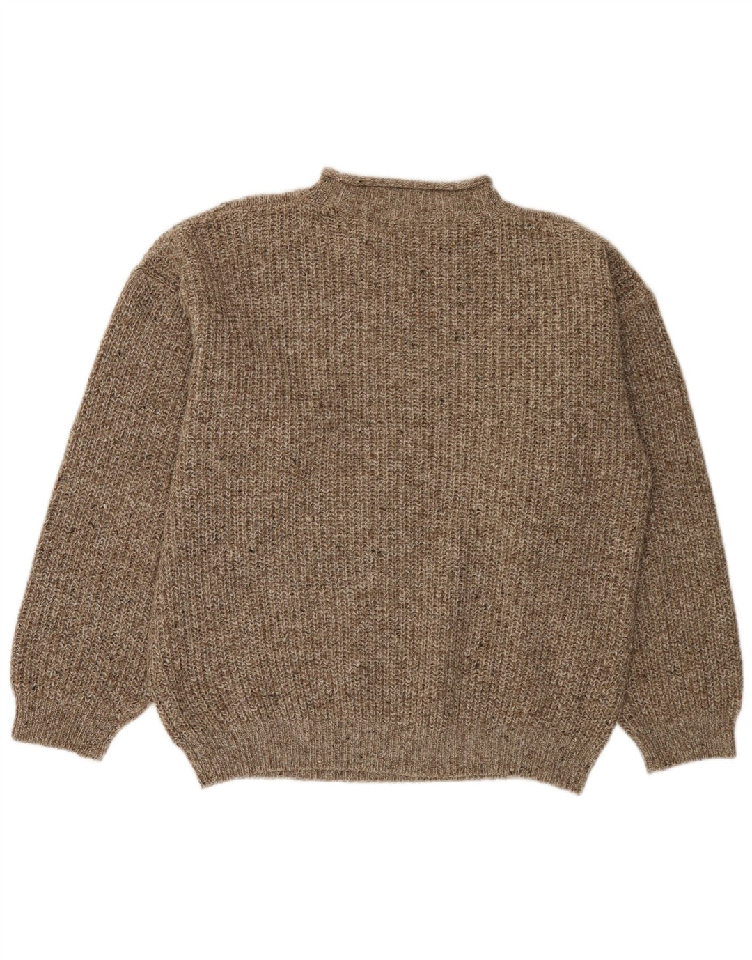 BERTO LUCCI Herren-Pullover mit Rundhalsausschnitt, XL, grau gestreift