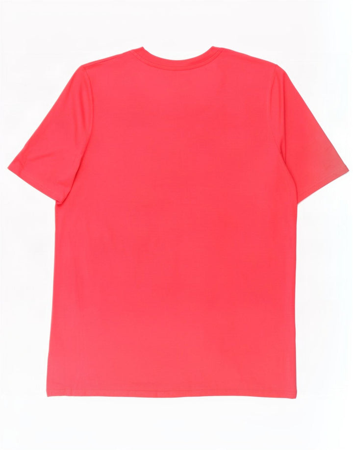 Ted Baker Damen T-Shirt Top Größe 4 Large Rosa Polyester
