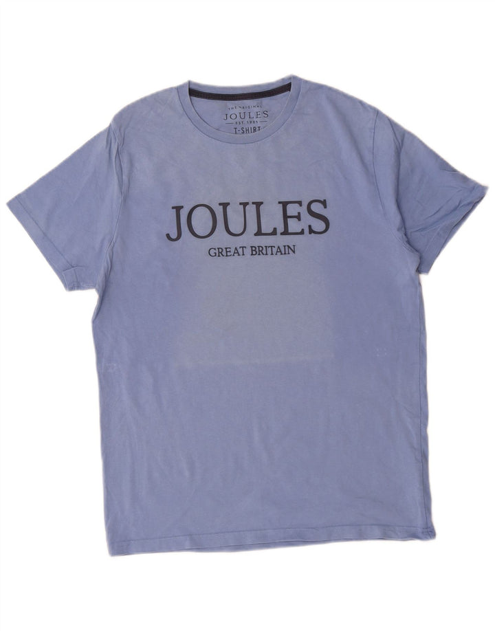 Joules Herren-T-Shirt mit Grafik, mittelblaue Baumwolle
