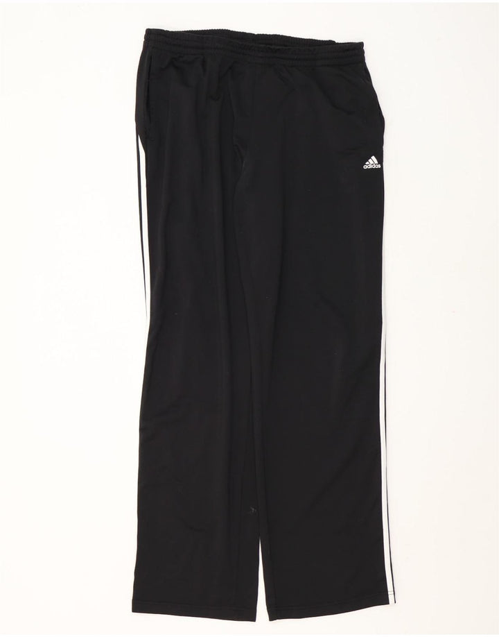 Adidas Herren-Trainingshose, groß, aus schwarzem Polyester