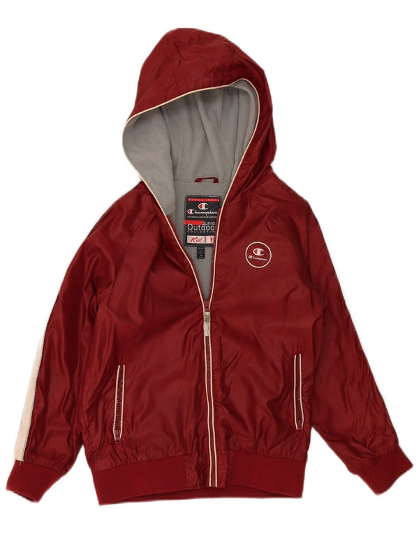 Champion Windjacke für Jungen, 7–8 Jahre, klein, Burgunderrot, Farbblock