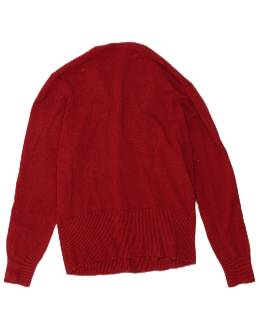 Marks & Spencer Damen-Cardigan-Pullover UK 14 Mittelbordeauxfarbene Viskose