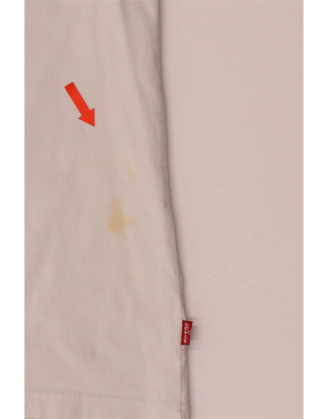 Levi's Damen-T-Shirt mit Grafik, UK 10, Größe S, Weiß