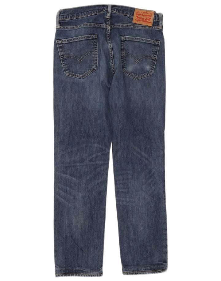 Levi's Damen 511 Slim Jeans W30 L28 Blaue Baumwolle