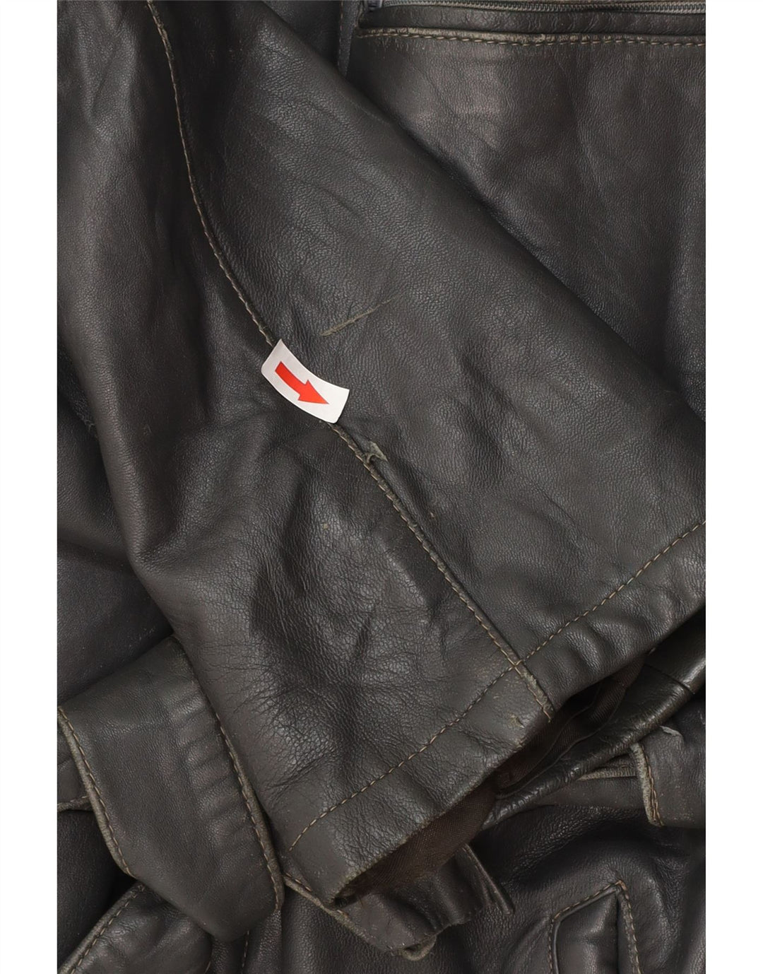 Vintage Herren Lederjacke IT 50 Großes schwarzes Leder