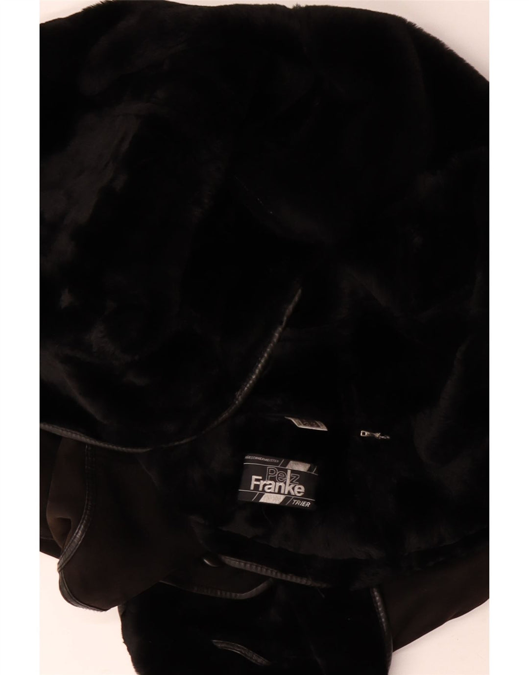 VINTAGE Damen Lammfellmantel UK 14 Großes braunes Leder