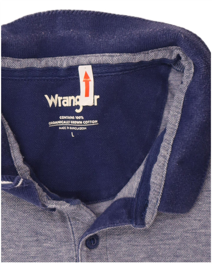 Wrangler Herren-Poloshirt, groß, marineblau, Baumwolle