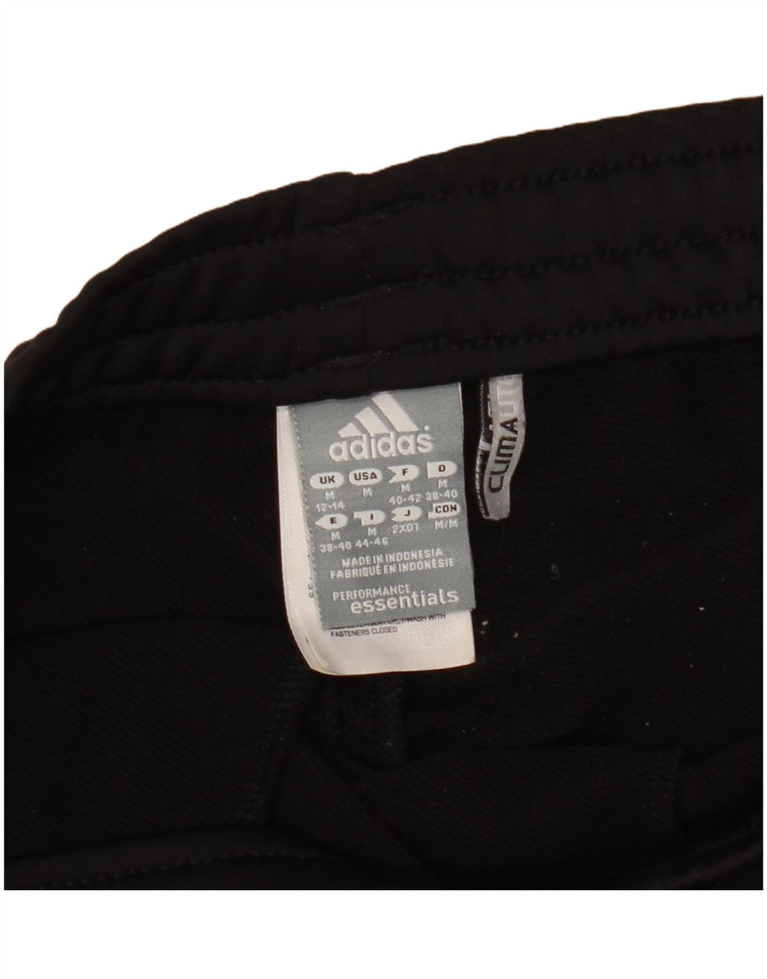Adidas Damen-Trainingshose UK 12/14 Mittelschwarzes Polyester