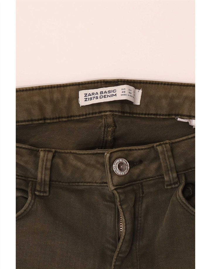 Zara Damen Jegging-Jeans EU 40 Medium W30 L28 Khaki