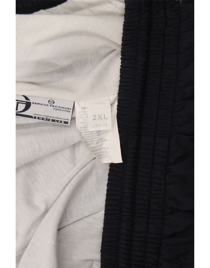 Sergio Tacchini Herren-Trainingshose, Jogginghose, 2XL, Marineblau, Polyester