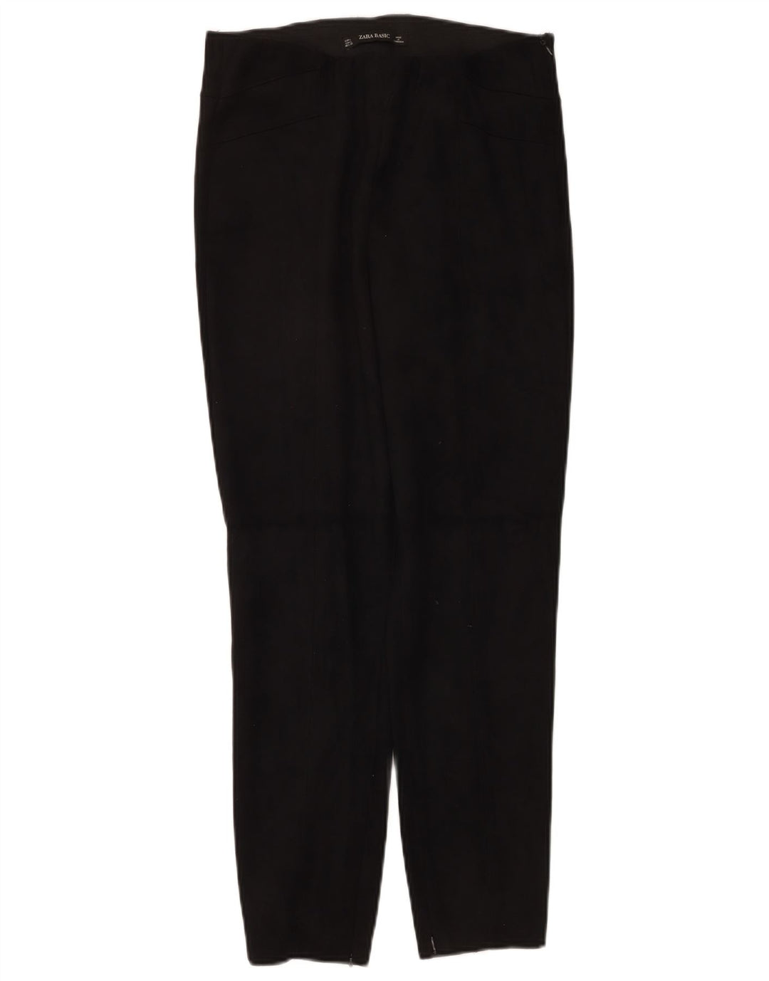 Schmale Freizeithose für Damen von Zara, Größe L, W30, L27, Schwarz, Polyester