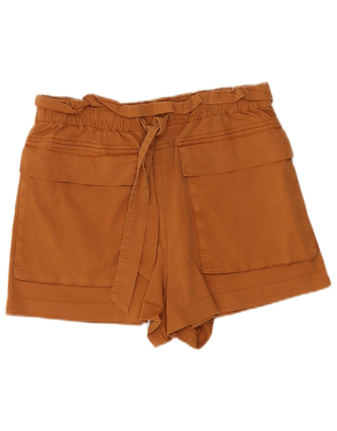 Zara Damen-Hotpants mit hoher Taille, mittelgroß, W28, Braun