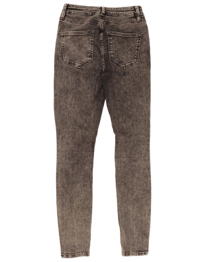 ALL SAINTS Röhrenjeans für Damen, mittelgroß, W28, L29, graue Baumwolle