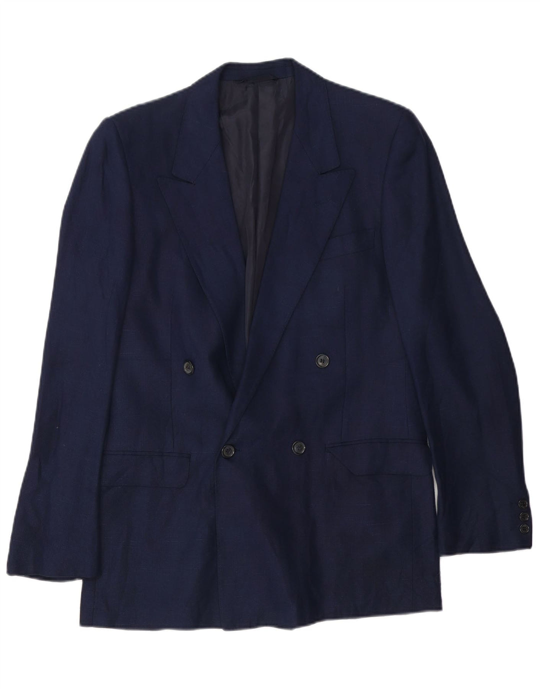 San Remo Herren-Blazer, zweireihig, Größe IT 48, mittleres Marineblau