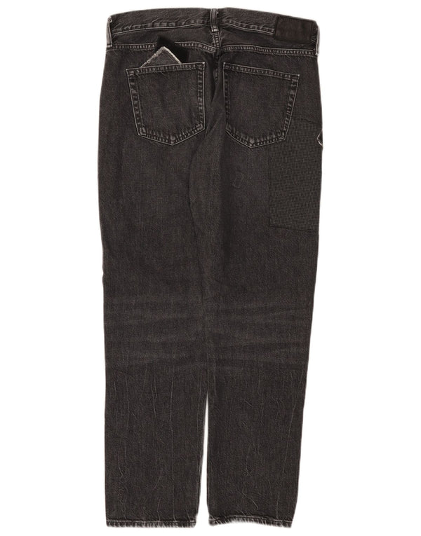 Polo Ralph Lauren Damen Boyfriend Tapered Jeans W27 L27 Schwarz Patchwork