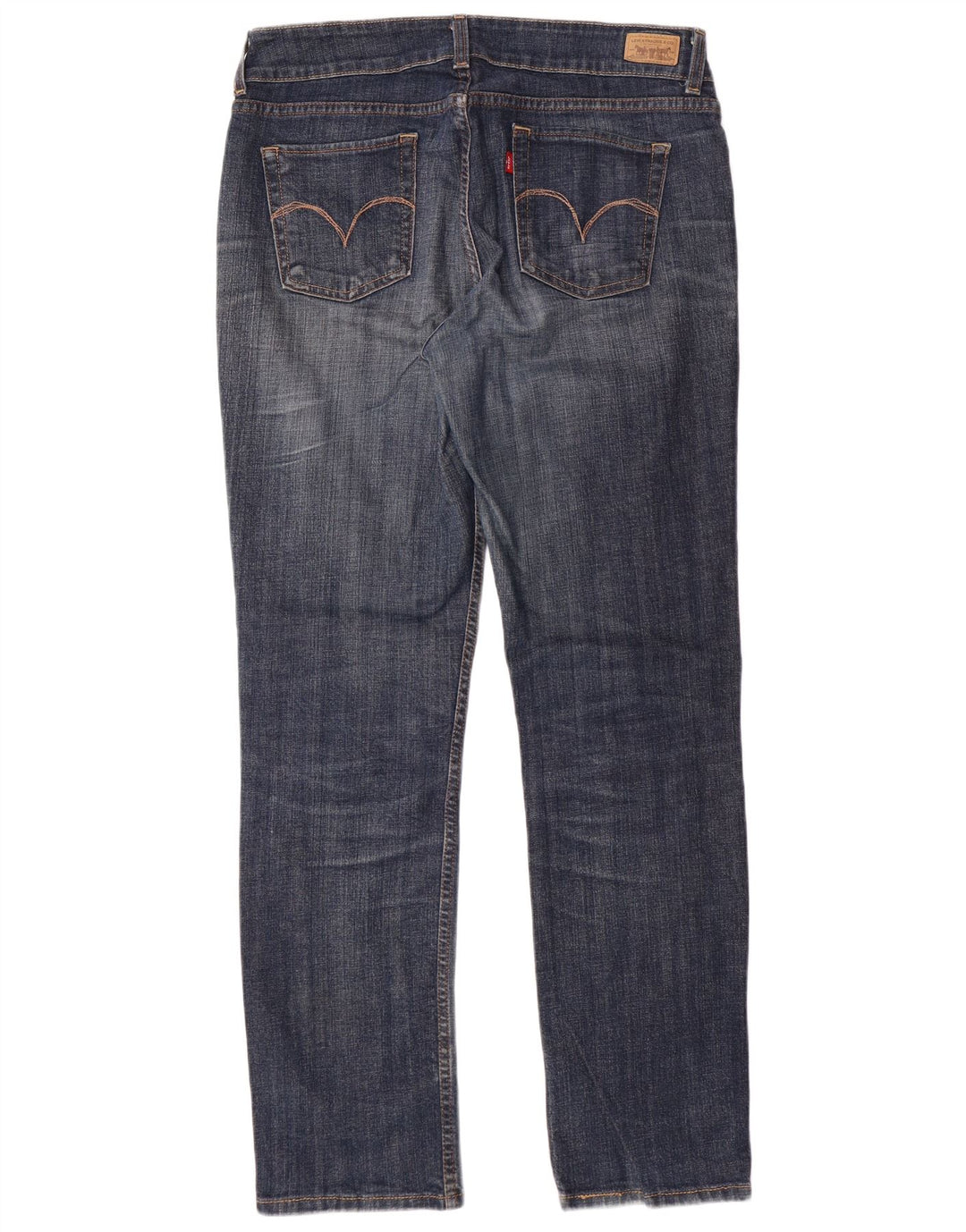 LEVI'S Damen Straight Jeans US 12 Large W34 L32 Blaue Baumwolle