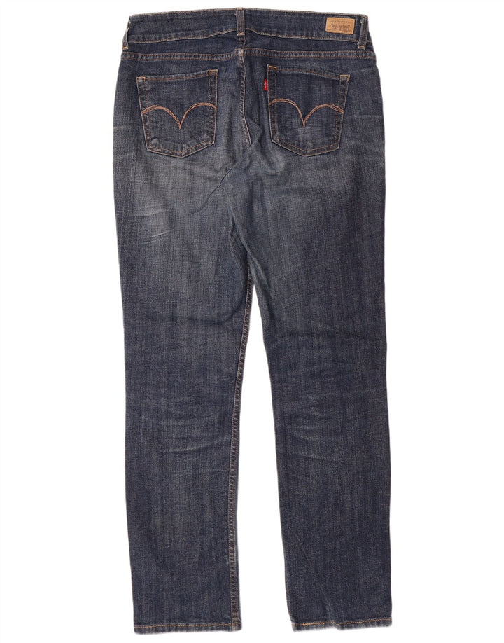 LEVI'S Damen Straight Jeans US 12 Large W34 L32 Blaue Baumwolle