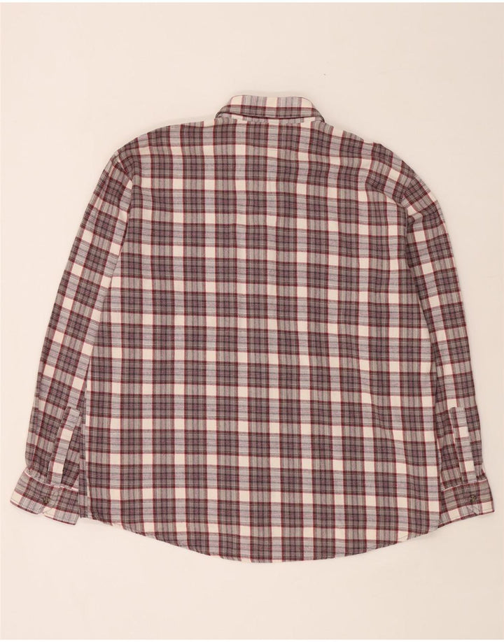 European Project Herren-Flanellhemd XL, grau kariert, Baumwolle