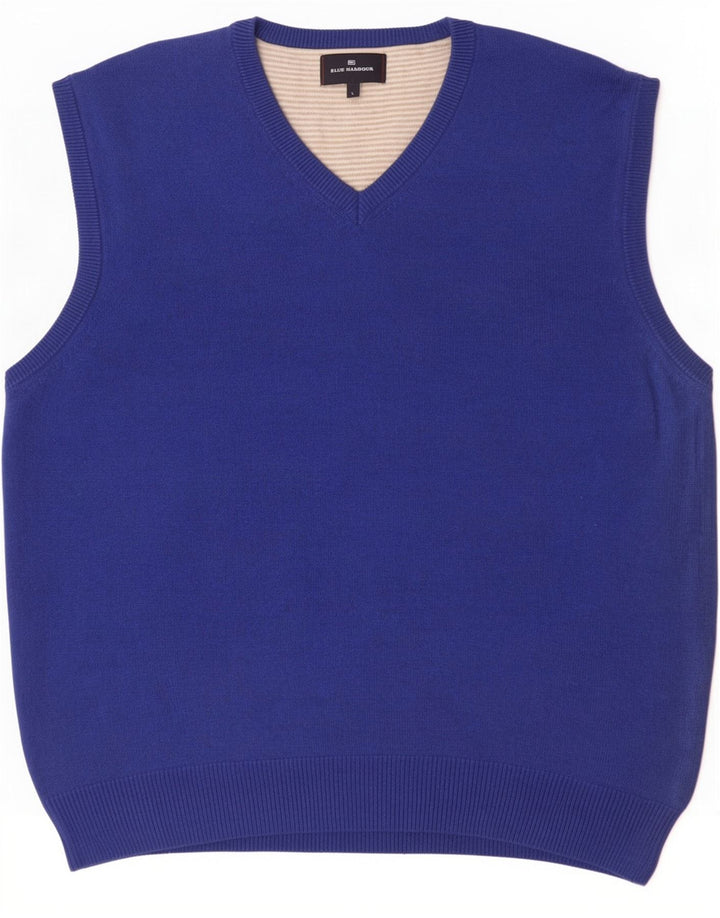 Marks & Spencer Herren-Tanktop „Harbor“ in Blau, Größe L, Baumwolle
