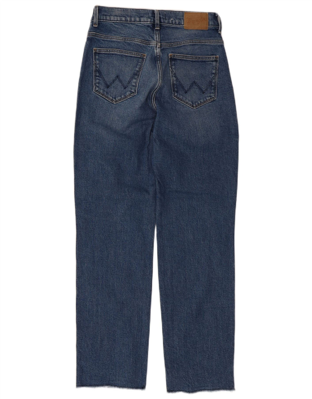 Wrangler Damen Straight Jeans W26 L28 Blaue Baumwolle