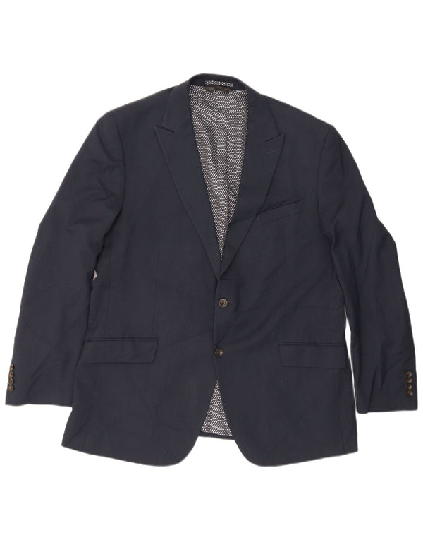 Marks & Spencer Herren-Blazer mit 2 Knöpfen, UK 46, XL, Marineblau