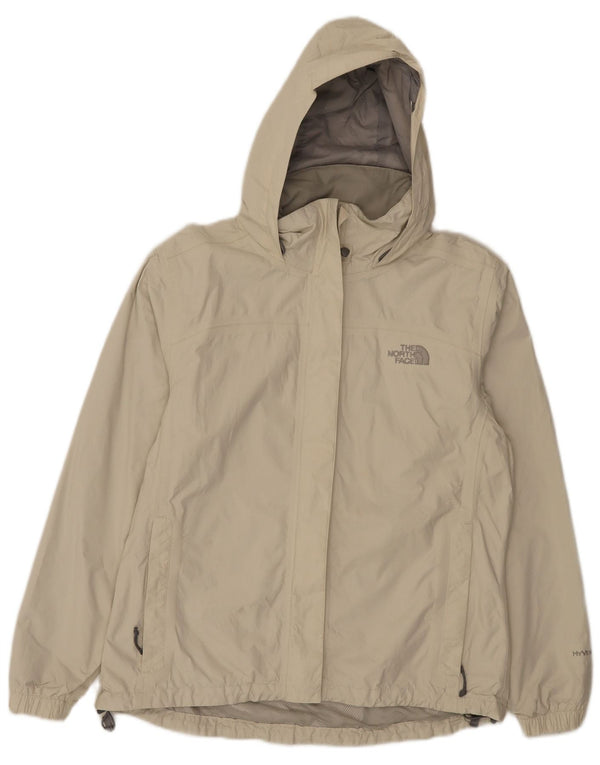 The North Face Damen-Regenjacke mit Kapuze, UK 14, mittelbeigefarbenes Nylon