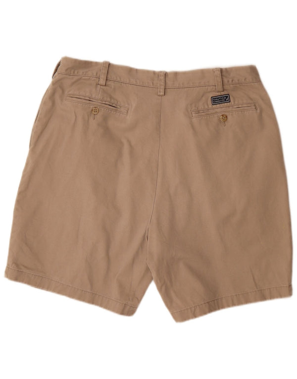 Nautica Mens Pegged Chino Shorts W36 Large Beige Baumwolle
