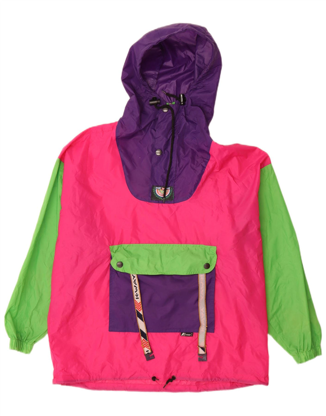 K-Way Herren Pullover Regenjacke UK 36 Small Mehrfarbig Colourblock