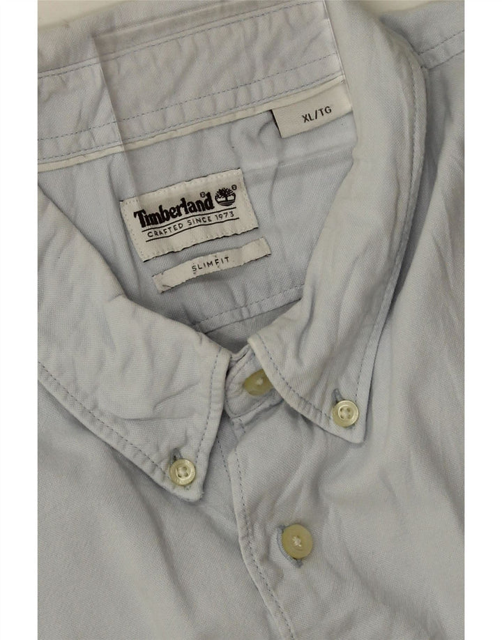 Timberland Herren Slim Fit Hemd XL Blau Baumwolle