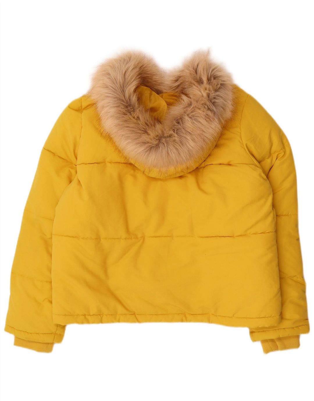 Miss Selfridge Damen-Kapuzen-Übergröße, wattierte Jacke, Gr. 10, Gelb