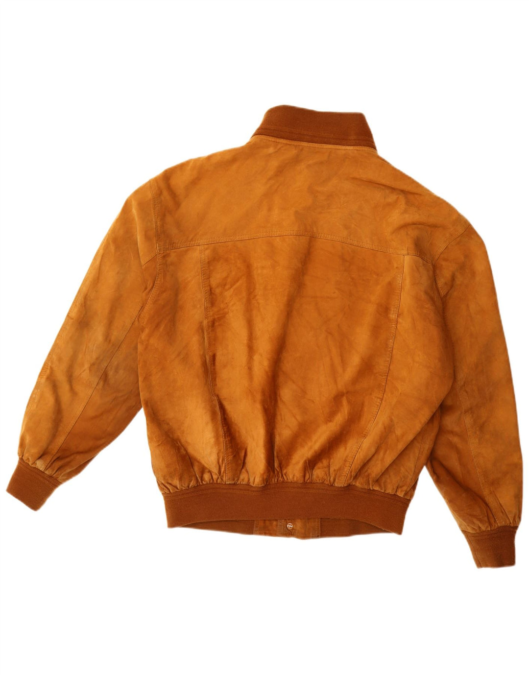 Vintage Herren Wildleder Bomberjacke EU 52 XL Beige Leder