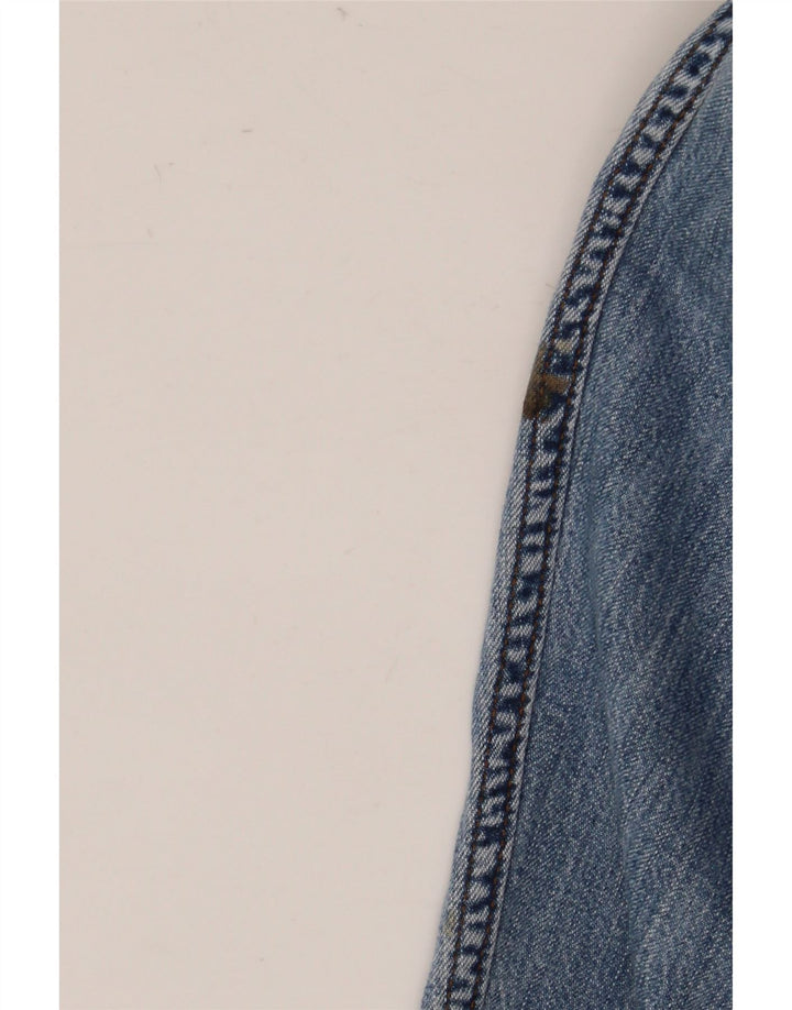 Carrera Herren Western-Jeanshemd 2XL Blau Baumwolle Klassisch