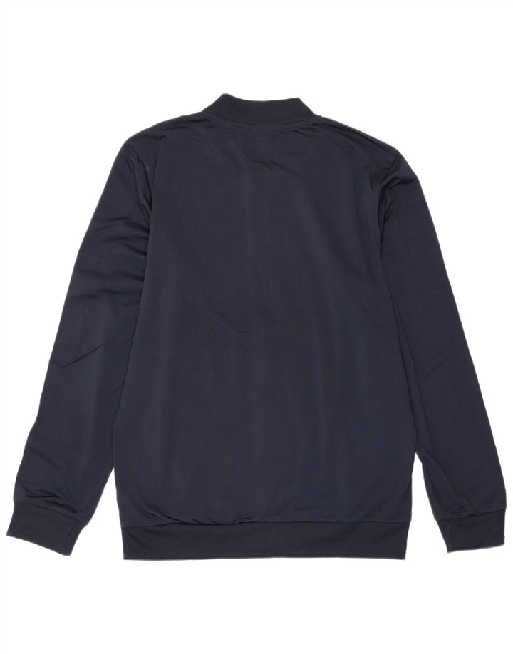 ADIDAS Herren-Trainingsanzug-Top-Jacke, mittelgroß, marineblau, Polyester